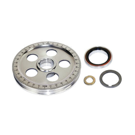 Polished Degree Wheel Pulley Sand Seal W/Seal & Collar Blk : $78.95