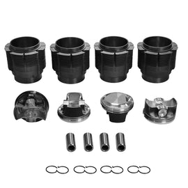 Porsche 356 Big Bore Kit 86mm CP Forged Piston 9.5:1 Biral Cylinders : $2038.95
