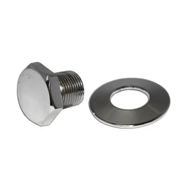 Chrome Crank Pulley Nut & Washer : $6.95