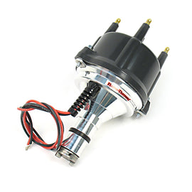 Pertronix Flame-Thrower Billet Distributor, w/Black Cap and Ignitor II Electronic Ignition : $365.95